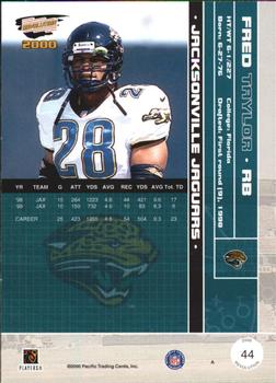 2000 Pacific Revolution #44 Fred Taylor Back