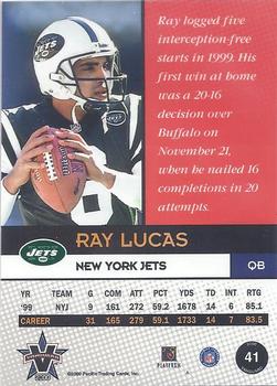 2000 Pacific Vanguard #41 Ray Lucas Back