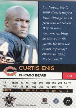 2000 Pacific Vanguard #77 Curtis Enis Back