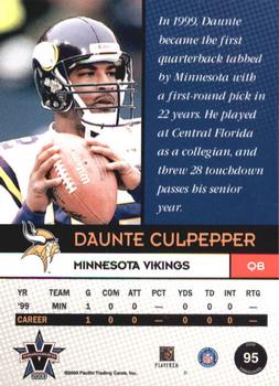 2000 Pacific Vanguard #95 Daunte Culpepper Back