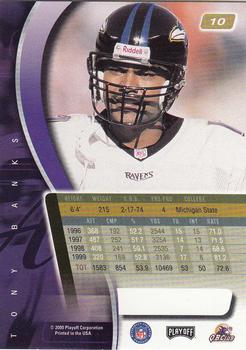 2000 Playoff Absolute #10 Tony Banks Back