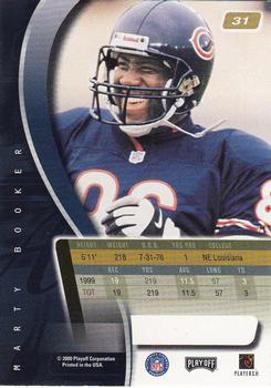 2000 Playoff Absolute #31 Marty Booker Back