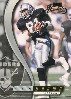 2000 Playoff Absolute #105 Tim Brown Front