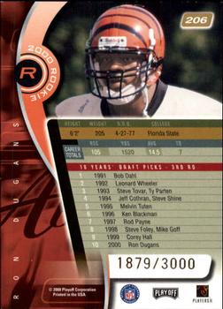 2000 Playoff Absolute #206 Ron Dugans Back