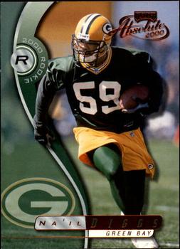 2000 Playoff Absolute #250 Na'il Diggs Front
