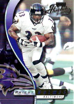 2000 Playoff Absolute #9 Priest Holmes Front