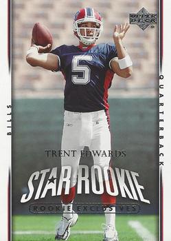 2007 Upper Deck - Rookie Exclusives Star Rookies #212 Trent Edwards Front