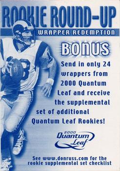 2000 Quantum Leaf #NNO Rookie Round-Up Front