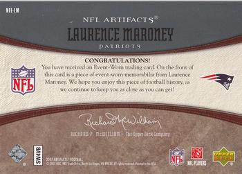 2007 Upper Deck Artifacts - NFL Artifacts #NFL-LM Laurence Maroney Back