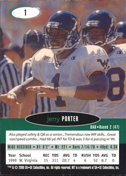 2000 SAGE HIT #1 Jerry Porter Back