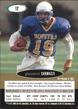 2000 SAGE HIT - NRG #12 Giovanni Carmazzi Back