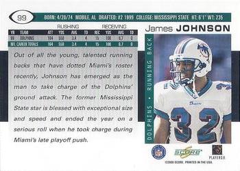 2000 Score #99 James Johnson Back