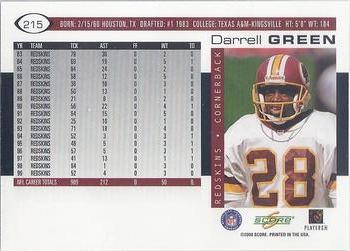 2000 Score #215 Darrell Green Back