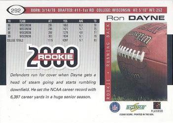 2000 Score #292 Ron Dayne Back