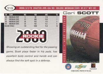 2000 Score #319 Gari Scott Back