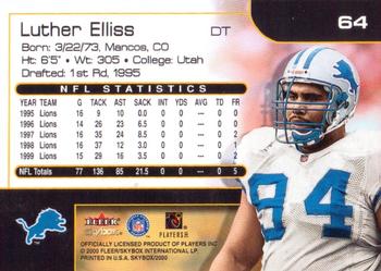 2000 SkyBox #64 Luther Elliss Back