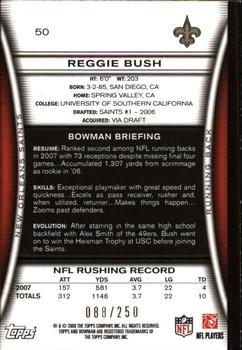2008 Bowman - Orange #50 Reggie Bush Back