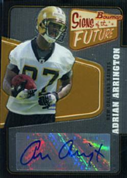 2008 Bowman - Signs of the Future #SF-AA Adrian Arrington Front