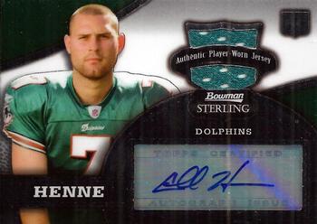 2008 Bowman Sterling - Black Refractors #147 Chad Henne Front