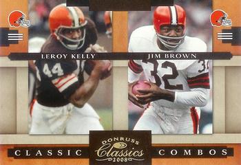 2008 Donruss Classics - Classic Combos Gold #CC-6 Leroy Kelly / Jim Brown Front
