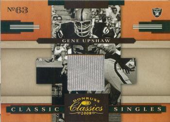 2008 Donruss Classics - Classic Singles Jerseys Prime #CS-5 Gene Upshaw Front