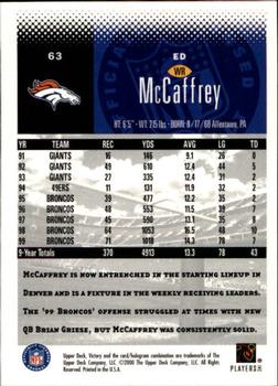 2000 Upper Deck Victory #63 Ed McCaffrey Back
