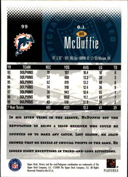 2000 Upper Deck Victory #99 O.J. McDuffie Back