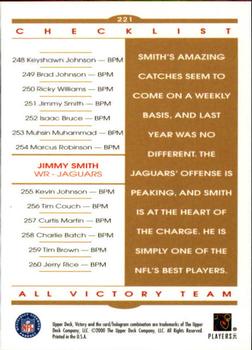 2000 Upper Deck Victory #221 Jimmy Smith Back
