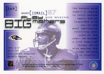 2000 Upper Deck Victory #269 Qadry Ismail Back