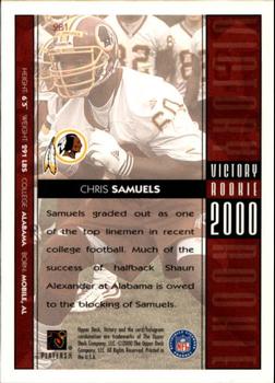 2000 Upper Deck Victory #281 Chris Samuels Back