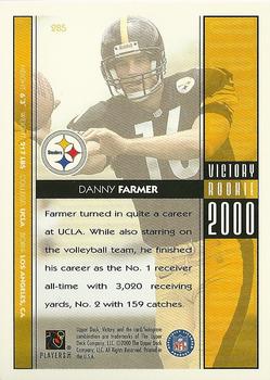 2000 Upper Deck Victory #285 Danny Farmer Back