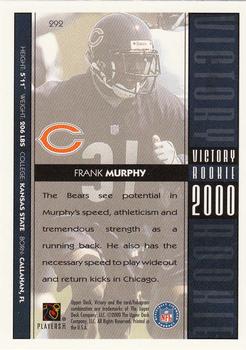 2000 Upper Deck Victory #292 Frank Murphy Back