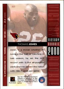2000 Upper Deck Victory #323 Thomas Jones Back
