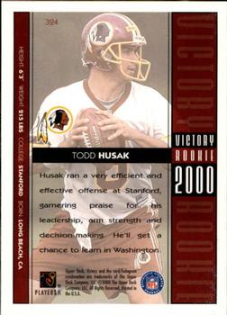 2000 Upper Deck Victory #324 Todd Husak Back