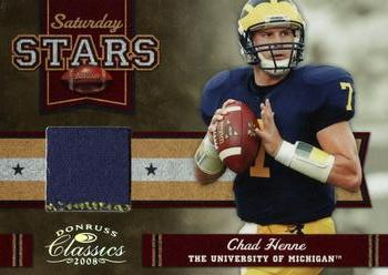 2008 Donruss Classics - Saturday Stars Jerseys #SS-4 Chad Henne Front