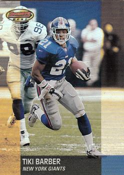 2001 Bowman's Best #42 Tiki Barber Front