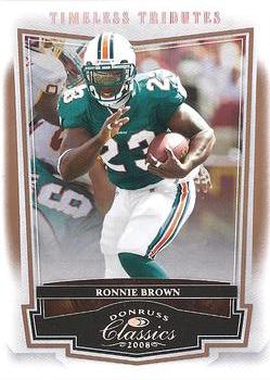 2008 Donruss Classics - Timeless Tributes Bronze #52 Ronnie Brown Front
