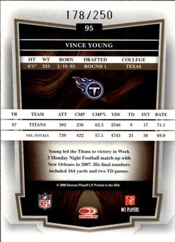2008 Donruss Classics - Timeless Tributes Bronze #95 Vince Young Back
