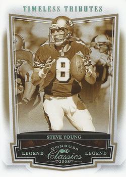 2008 Donruss Classics - Timeless Tributes Gold #125 Steve Young Front