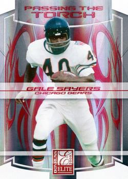 2008 Donruss Elite - Passing the Torch Red #PT-1 Gale Sayers / Devin Hester Front