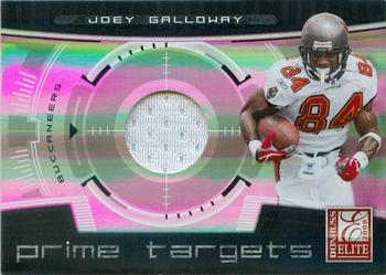 2008 Donruss Elite - Prime Targets Jerseys #PT-9 Joey Galloway Front