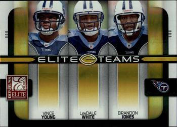 2008 Donruss Elite - Elite Teams Gold #ET-21 Vince Young / LenDale White / Brandon Jones Front
