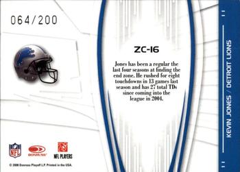 2008 Donruss Elite - Zoning Commission Red #ZC-16 Kevin Jones Back