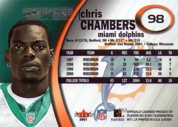 2001 Fleer E-X #98 Chris Chambers Back