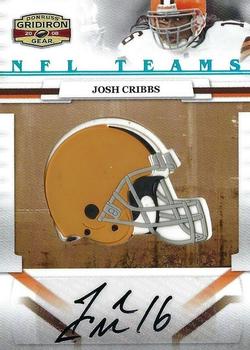 2008 Donruss Gridiron Gear - NFL Teams Veteran Signatures #NFLT-16 Josh Cribbs Front