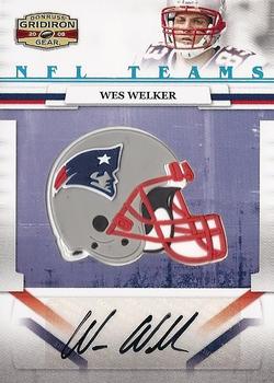 2008 Donruss Gridiron Gear - NFL Teams Veteran Signatures #NFLT-29 Wes Welker Front