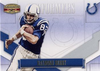 2008 Donruss Gridiron Gear - Performers Gold #P-38 Raymond Berry Front