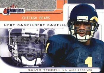2001 Fleer Game Time #112 David Terrell Front