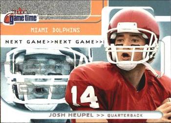 2001 Fleer Game Time #126 Josh Heupel Front