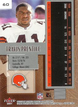 2001 Fleer Genuine #60 Travis Prentice Back